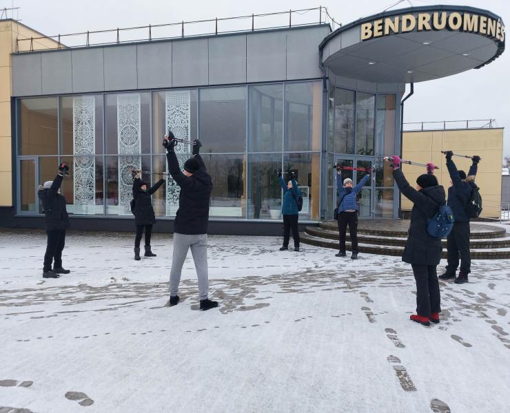 Šiaurietiškojo ėjimo žygis Viečiūnų bendruomenėje