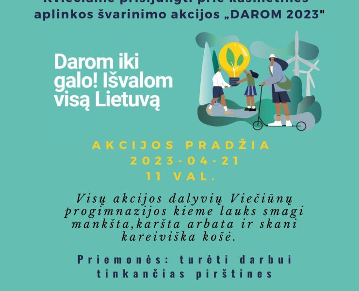 Akcija ,,DAROM 2023'' Viečiūnuose