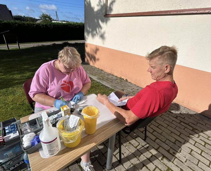 SVEIKATOS STOTELĖ apsilankė Ricielių kaimo bendruomenėje