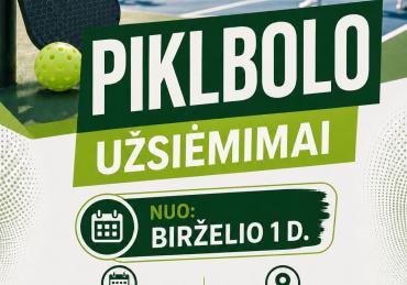 Piklbolo užsiėmimai