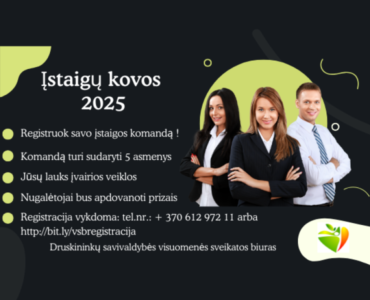 Įstaigų kovos 2025