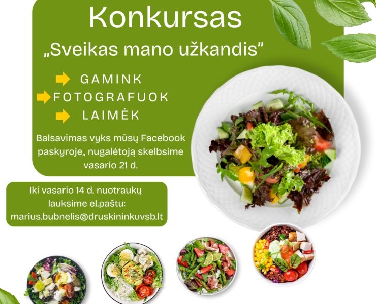 Konkursas - sveikas mano užkandis