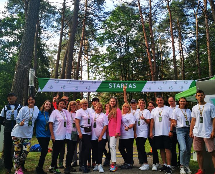 XI pasaulio lietuvių sporto žaidynėse Druskininkų savivaldybės visuomenės sveikatos biuras organizavo šiaurietiškojo ėjimo varžybas