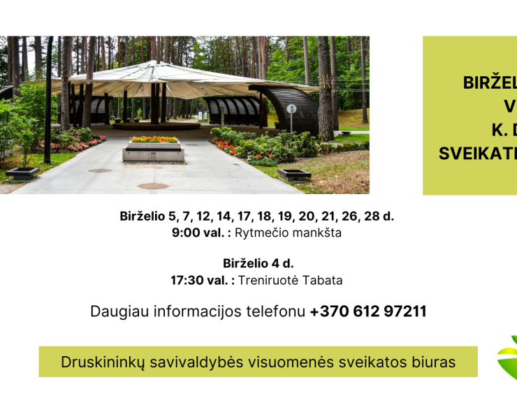 Kviečiame į mankštas