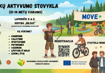 Vaikų aktyvumo stovykla MOVE+