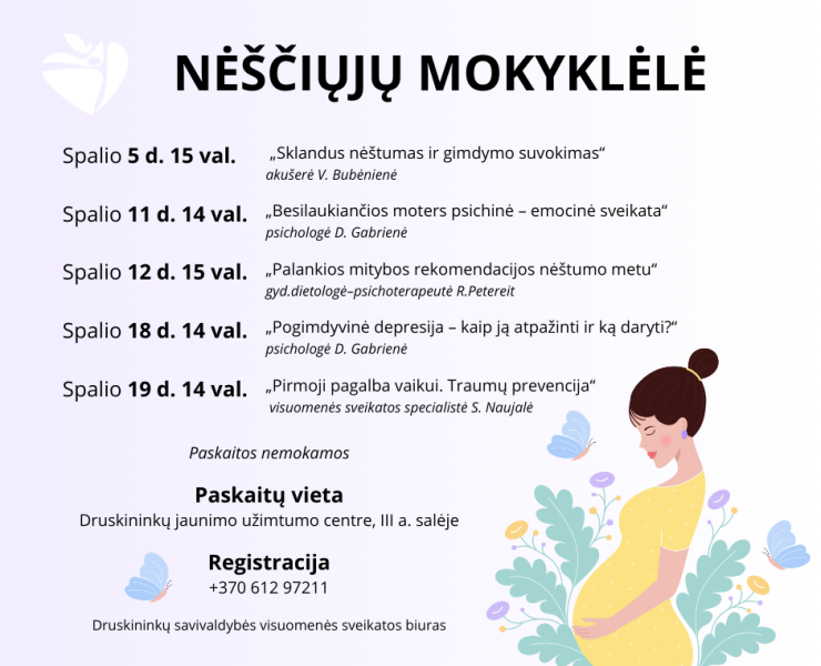 „Nėščiųjų mokyklėlė“