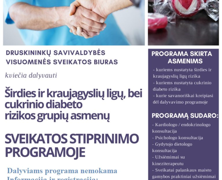 Širdies ir kraujagyslių ligų rizikos bei cukrinio diabeto rizikos grupių asmenų sveikatos stiprinimo programa